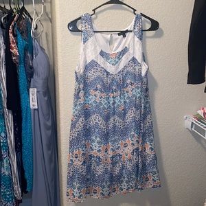 As U Wish short flowy patterned dress